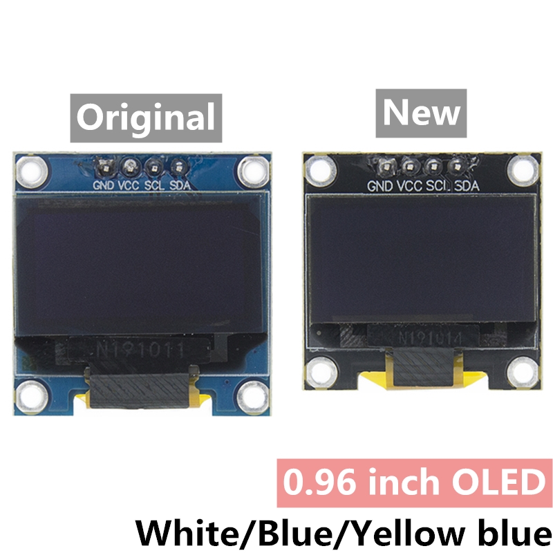 Lcd 1602 - 0.96 inch IIC Serial 4pin White/Blue/Yellow