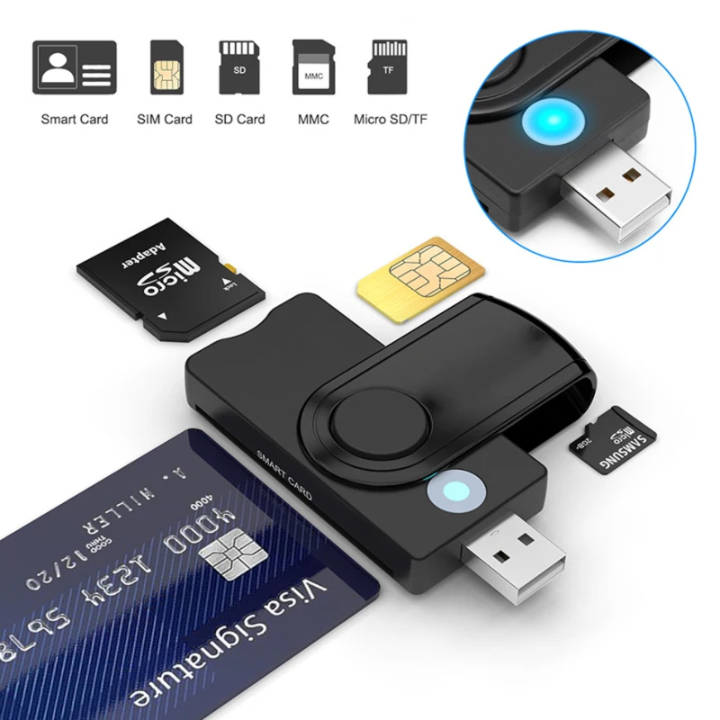 USB 3.0 2.0 Smart Card Reader  - Sd Card Module ulasan dan harga