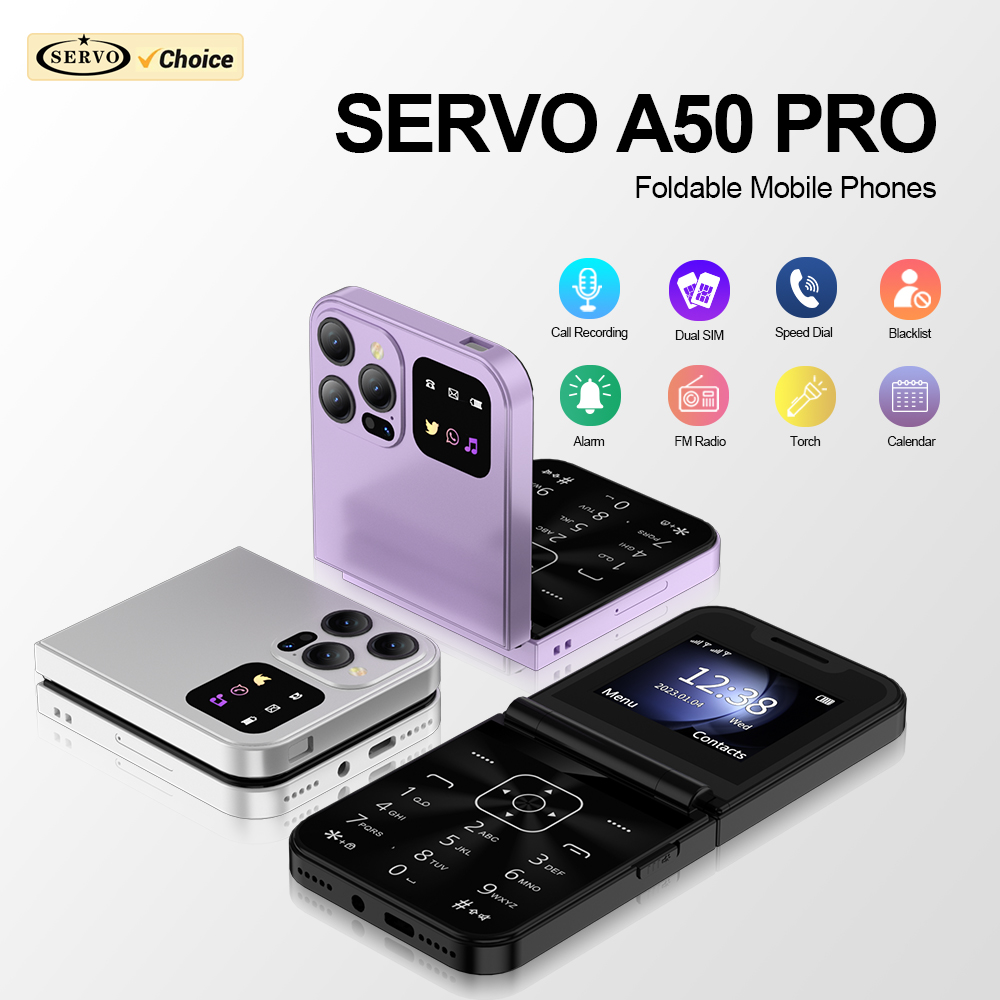 SERVO A50 PRO Flip Mobile Phon - Tft Display 2.4 ulasan dan harga