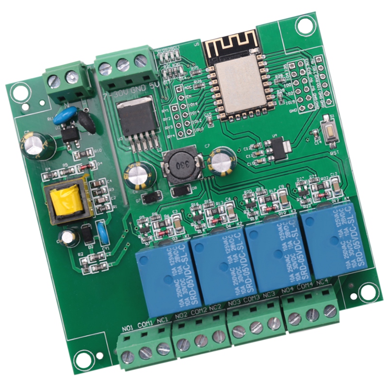 ESP8266 Wireless WIFI 4 Channe - Relay Module 4 Channel ulasan dan harga