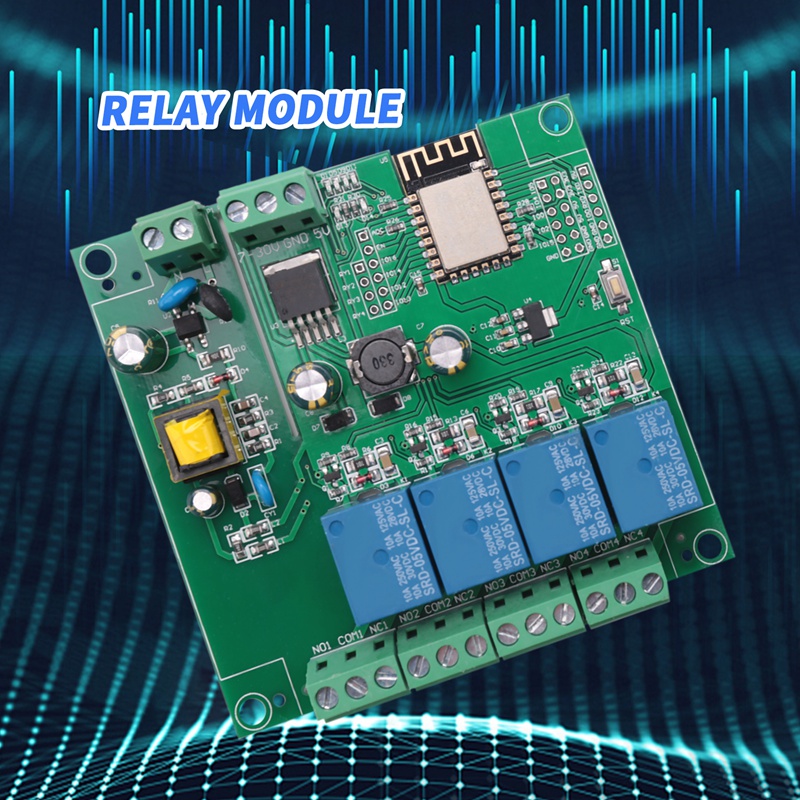ESP8266 Wireless WIFI 4 Channe - Relay Module 4 Channel ulasan dan harga